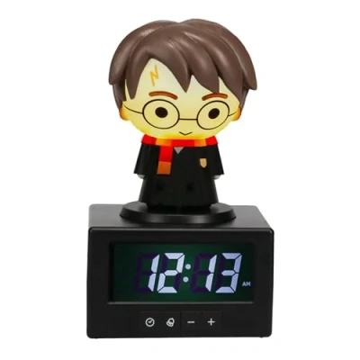 Image de Réveil Digital Harry Potter Officiel, Lampe d&#039;Ambiance avec Harry, Lumière Nocturne Minuteur, Décor de Chambre pour Fans