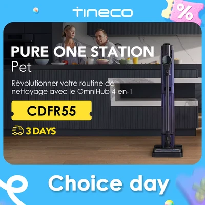 Image de Tineco Pure One Station Pet Aspirateur Balai sans Fil, Auto Nettoyage, Brosse ZeroTangle pour Les Poils d’Animaux