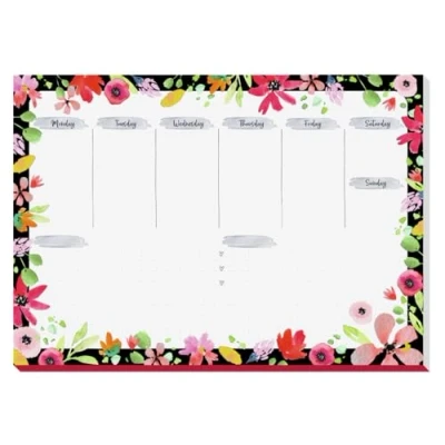 Image de SIGEL Js200 Sous Main Papier, Agenda Semainier, A3, Multicolore, 30 Feuilles Jolie