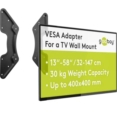 Image de Composant de montage Goobay pour Écran LCD acier poudré noir Taille d&#039;écran : 32&quot; 55&quot;