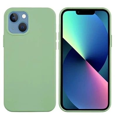 Image de CoverKingz Softcase pour Apple iPhone 13 [6,1 Zoll] Housse Silicone Vert Mat