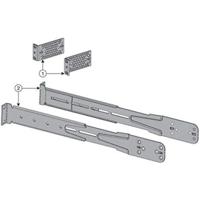 Image de RW RoutersWholesale Kit de montage compatible/remplacement pour commutateurs Cisco Catalyst C9500 / 4PT KIT=