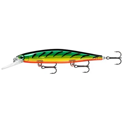 Image de Rapala Leurre de Pêche Shadow Rap Deep Matériel d&#039;Eau Douce Réactif et Agressif Prof Nage 1.2 2.4m Taille 11cm / 13g Fabriqué en Estonie Firetiger