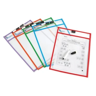 Image de Learning Resources Plastique Pochettes effaçables