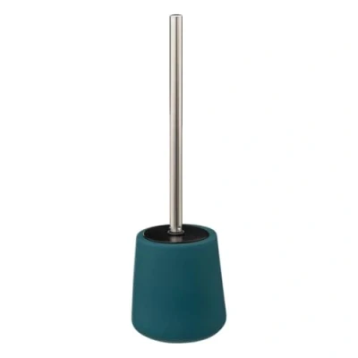 Image de Brosse WC avec Support en céramique Bleu pétrole Five