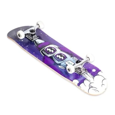 Image de muuwmi ABEC 5 Skateboard avec Sac à Dos Unisexe Motif Vague