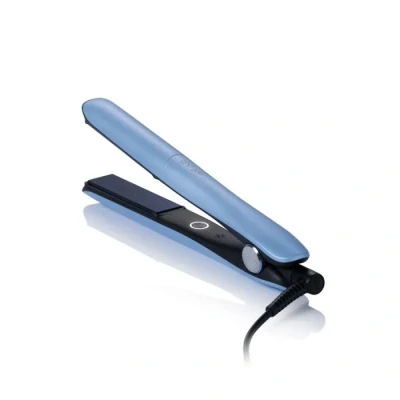 Image de GHD Styler Gold Lisseur Cheveux Professionnel (Bleu Glacier) Collection Iced Luxe Vanity inclus Boucleur Tous Types 65% de Brillance en plus