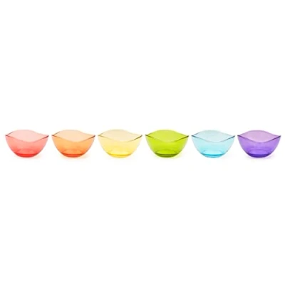 Image de Excelsa Copenhague Lot de 6 tasses multicolores, verre, 31 cl