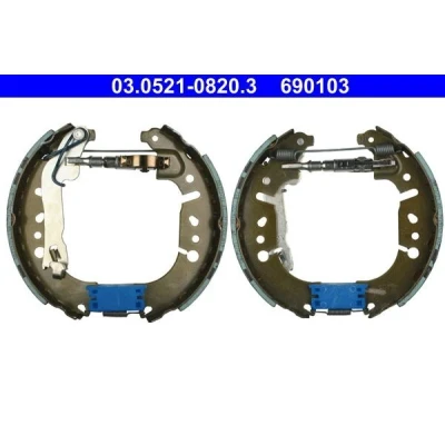 Image de ATE 03.0521 0820.3 Mâchoires de Frein 228 42 avec cylindre roue, accessoires FIAT: Tipo 3/5 portes, Berline, 500L