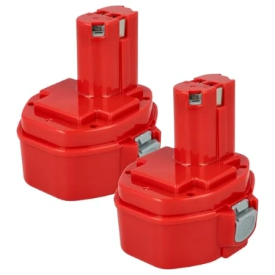 Image de vhbw 2X Batterie Compatible avec Makita 6281DWPE, 6281D, 6280DWAE, 6333D, 6280DWALE, 6280D, 6271DWAE Outil électrique (3000 mAh, NiMH, 14,4 V)