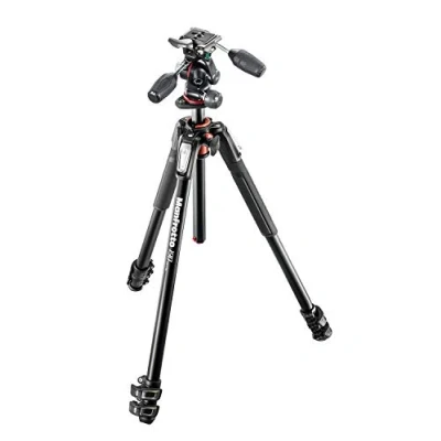 Image de Manfrotto MK190XPRO3 3W Kit Trépied en Aluminium 3 Sections + Rotule Dimensions Noir