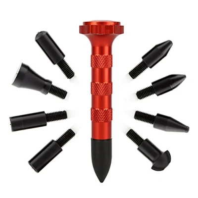 Image de Yosoo Robinet à enduire Outil Réparation paintless dent Hail Retrait Outils w/9 têtes pour automatique pdr