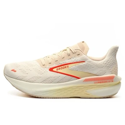 Image de Brooks Hyperion GTS 2 Chaussures de running sur route, Femme, Taille: 42, White peach coral Textile