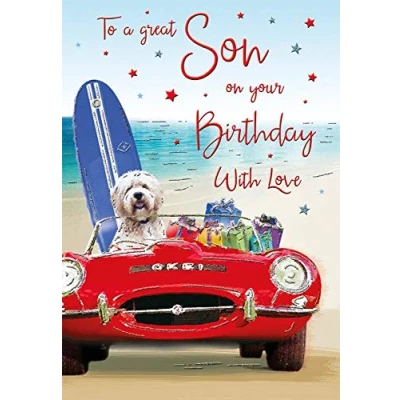 Image de Carte d&#039;anniversaire Fils 9 x 6 pouces Regal Publishing