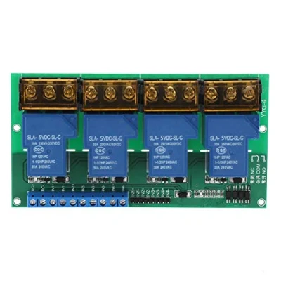 Image de Carte d&#039;extension de module relais 4 canaux 30A pour ARN PIC BRAS DSP AVR Arduino,DC 5V