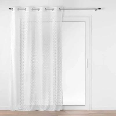 Image de douceur d&#039;intérieur, Voilage à Oeillets (140 x 280 cm) Odilia, Maille