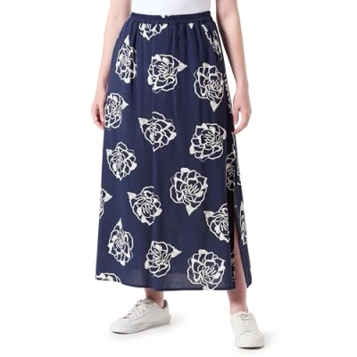 Image de Vero Moda Vmsimply EASY Skirt Jupe longue, Femme, Taille: XS, Navy blazer