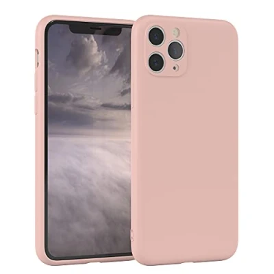 Image de EAZY CASE Coque de Protection en silicone pour iPhone 11 Pro, vieux Rose souple, résistante aux chocs, avec l&#039;appareil photo Fine TPU Antichoc pastel