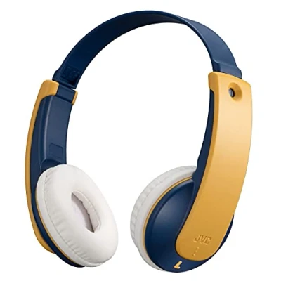 Image de Casque sans fil Bluetooth JVC Ha KD10W Y 16h Kenwood pour enfants Jaune Lecture maximale avec micro