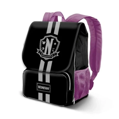 Image de Mercredi School Sac à Dos Extensible EXP, Noir, 30 x 45 cm, Capacité 28 L