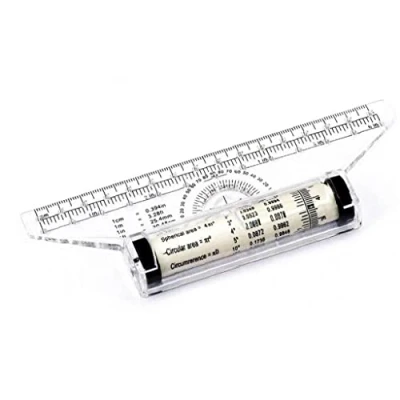 Image de Roll Ruler Parallel Rulers 15cm Universal Foot Angle Rule Balancing Scale Drawing Multi Purpose Rolling