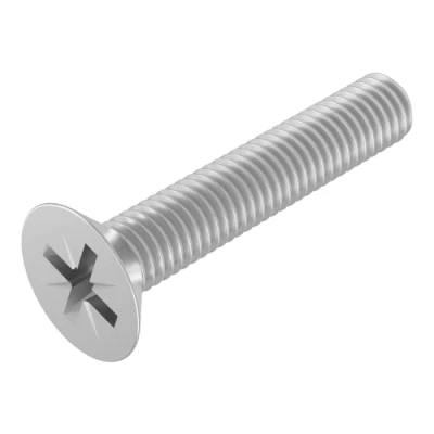 Image de SECCARO Lot de 20 vis à tête fraisée M4 x 22 mm en acier inoxydable V2A VA A2 DIN 965 Phillips / PZ Filetage complet