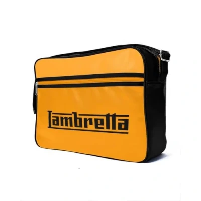 Image de Lambretta Sac de transport avec logo, Noir/moutarde, Taille unique