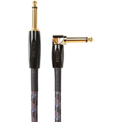Image de BOSS Câble d&#039;instrument de qualité studio BIC 10A, connecteurs droit vers coudé en jack 1/4 pouce, longueur 3 m
