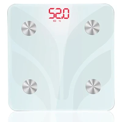 Image de Pèse personne numérique pour poids corporel électronique avec capteurs de haute précision, machine précise personnes, affichage LED, Step On