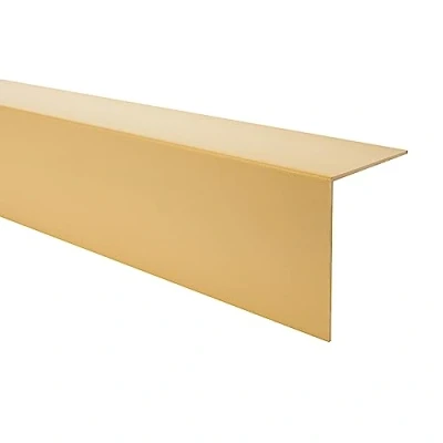 Image de Quest Cornière PVC 25x25mm, autoadhésive, protection d&#039;angles et de bords, rigide doré, 200cm