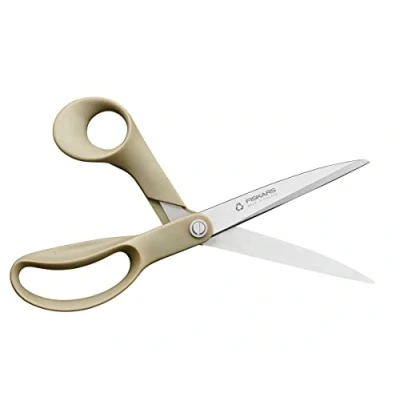 Image de Fiskars Ciseaux Universels ReNew, Longueur : 25 cm, Acier inoxydable/plastique recyclé, En matériaux 100% recyclables, 1062542