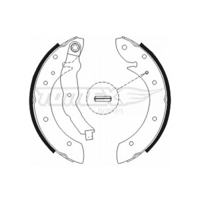 Image de TOMEX brakes TX 20 79 Mâchoires De Frein Essieu arrière 228 40 RENAULT: Megane 1, Scenic, Scénic 1
