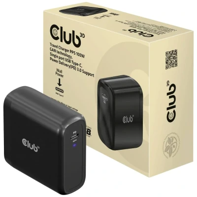 Image de CLUB3D CAC 1908 chargeur d&#039;appareils mobiles Manettes de jeu, Ordinateur portable, Téléphone Consoles portables, Smartphone Noir USB Intérieure Neuf