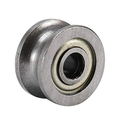 Image de 10pcs U624ZZ Glissière en Acier Miniature de Roulement à Billes Rail Poulie Guide d&#039;U Cannelure 4x13x7mm pour Système Mouvement Linéaire