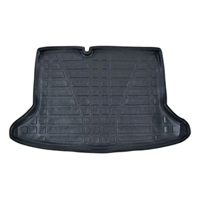 Image de Tapis de Coffre sur Mesure pour NIRO 2016 2022, Noir, Antidérapant, Bord Haut, Toutes Saisons, Adapté Animaux Compagnie