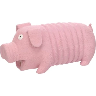 Image de Flamingo Jouet pour Chien Eyo Cochon Latex Rose L 9x22,5x9,5cm avec Bruit de grognement