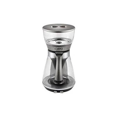 Image de De&#039;Longhi ICM 17210 ICM17210 Clessidra Boutons de commande directs pour la préparation selon les normes ECBC et en coquelicot, Glas/Silber