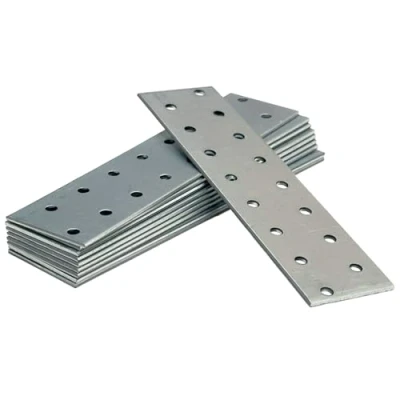 Image de OMIDEAS 10 x Plaques d&#039;assemblage perforée plates (160 40 2) Connecteur de réparation, raccord, en acier galvanisé