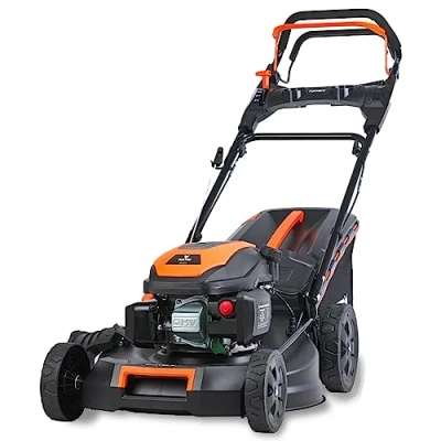 Image de FUXTEC Tondeuse Thermique Autotractée Vitesse Réglable et Flexible FX RM5170PRO 4en1 170cm3 4 CV Temps Largeur De Coupe 51cm &amp; Hauteur Bac 60L, Mulching Éjection Latérale