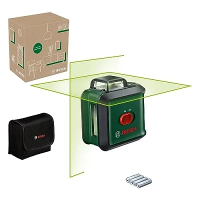 Image de Bosch laser lignes UniversalLevel 360 (laser vertical et horizontal avec à pour un alignement dans toute la pièce, boîte carton e commerce)