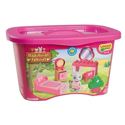 Image de Unico Lapin Maximilian Armoire familiale, Blocs de Construction 40 pièces, 8938 0MAX, Multicolore, Grand