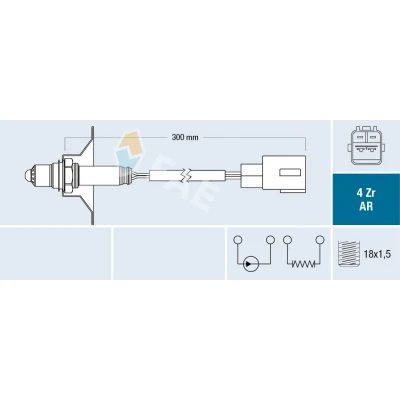 Image de FAE 75620 Sonde lambda TOYOTA: iQ