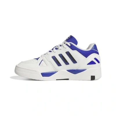 Image de adidas Homme Midcity Low Shoes Chaussures de Basket Ball, Core White Semi Lucid Blue Black, 42 EU