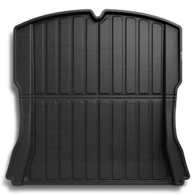 Image de Spigen Tesla Model 3 Highland (2024 ) Tapis de Coffre Arrière, Matériel XPE Résiste aux Chocs Protégeant Les Compartiments Internes, Finition Imperméable Carbone Edition