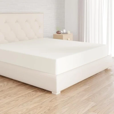 Image de Amazon Basics Drap Housse, 200 x 30 cm, en Polyester Microfibre pour Matelas Épais jusqu&#039;à Beige