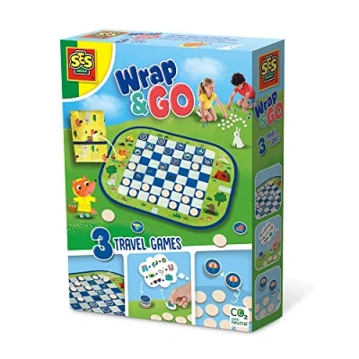 Image de SES Creative Wrap&amp;Go Jeu de Dames Memo Je pars en Voyage, 02237