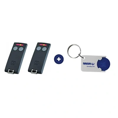 Image de Lot de 2 télécommandes Cardin S504 C2 + 1 Porte clés Domobip