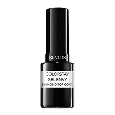 Image de Revlon ColorStay Vernis à Ongles, Top Coat, Finition Brillante et Transparente (11,7 ml), Diamond Gel Envy