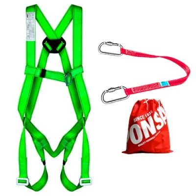 Image de PONSA ECO2C HARNAIS ANTICHUTE REMBOURRÉ de SÉCURITÉ travail EN hauteur 361: KIT base avec 1 point d&#039;ancrage + sangle d&#039;arrimage 354 2 mousquetons sécurité 362