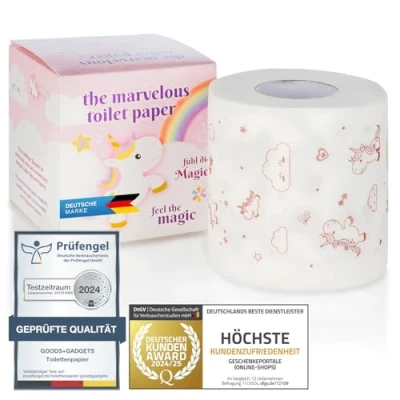 Image de papier toilette licorne mignon avec un arôme de pop corn. (Licorne)